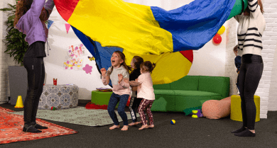 Tapis de réception sur mesure – Salle de motricité